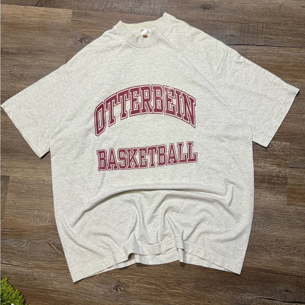 Vtg 90s Single Stitch‎ Otterbein Basketball T shirt